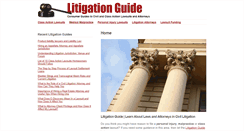 Desktop Screenshot of litigationguide.com